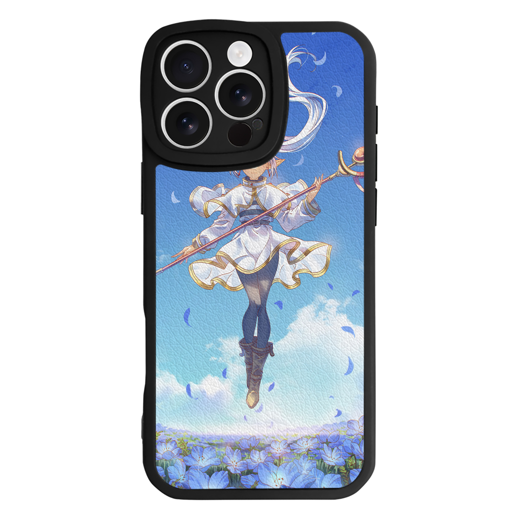 （画像用） 葬送のフリーレン Frieren 【iPhone 16シリーズ対応】シリコンスマホケース（レザー調） 材質：シリコン